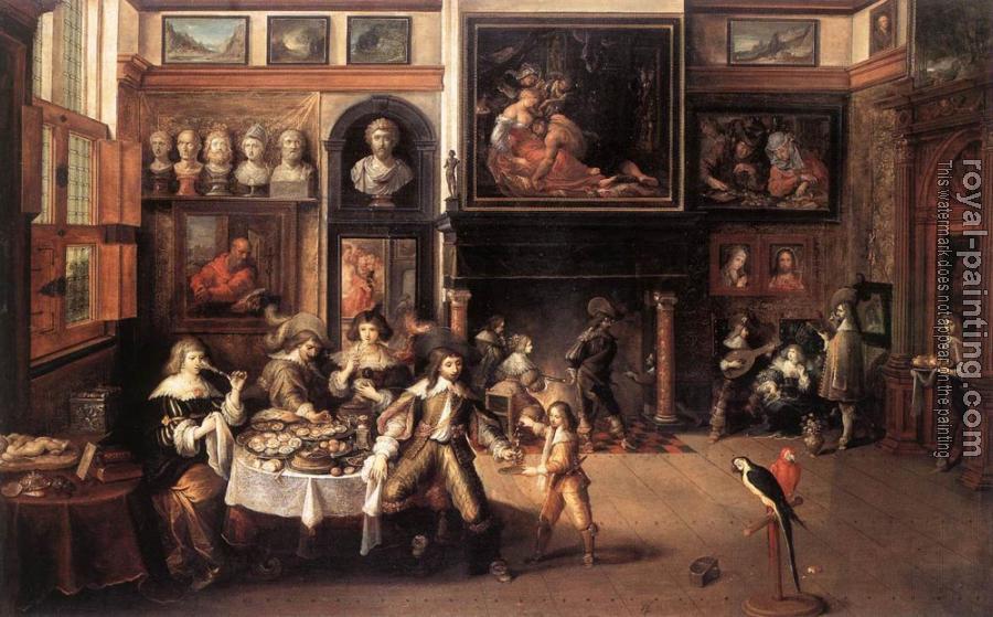 Frans The Younger Francken : Supper At The House Of Burgomaster Rockox